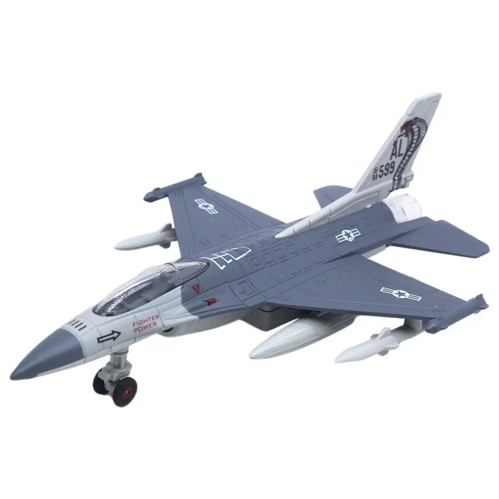 

Игрушечный самолет из сплава с функцией отката назад, американский, для детей, настольный декор