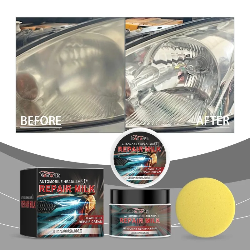 Automotive Brightness Refurbishment Agent Automotive Headlight Repair Kit Headlight Scratches Yellow Refurbishment Plating Agent