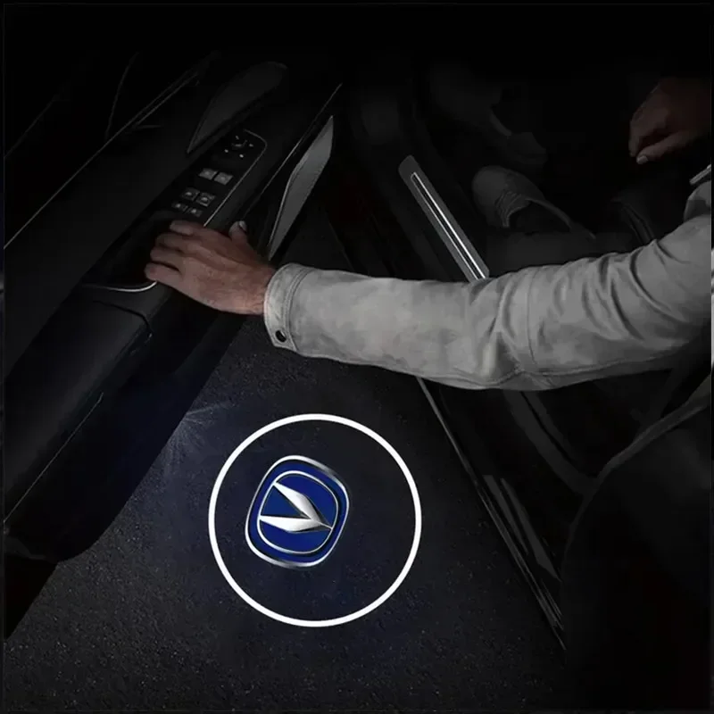 

2PCS Wireless LED Car Door Decoration 3D Wireless Projector Lamp HD Welcome Light For Changan CS15 CS35 CS95 Alsvin Honor Benni