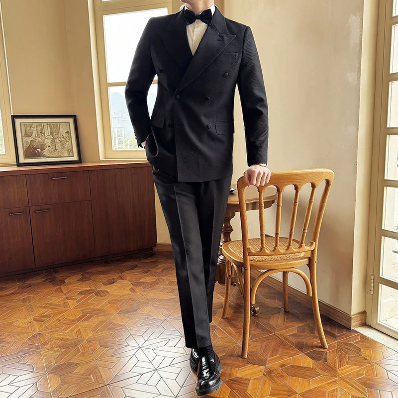 

Men's Double Breasted Business Suit