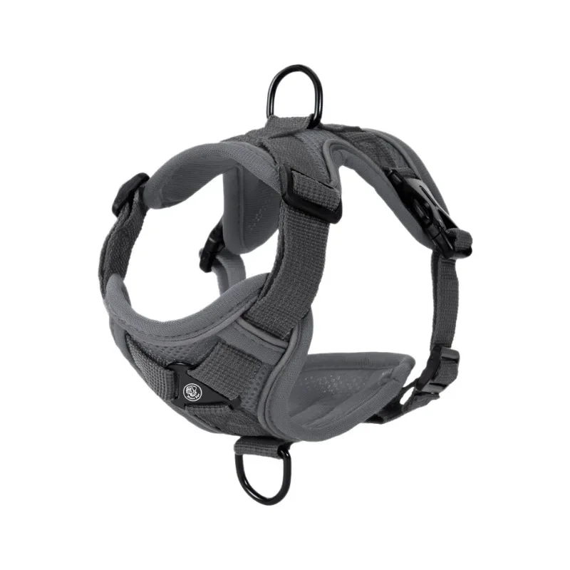 Nuevo Juego de arnés y correa para perros sin tirones, chaleco con arnés ajustable para mascotas para perros pequeños, gatos, correa reflectante para el pecho para perros, correa para caminar