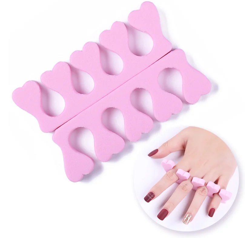 Descartável eva espuma toe separador, ferramenta pedicure macio, nail art acessórios