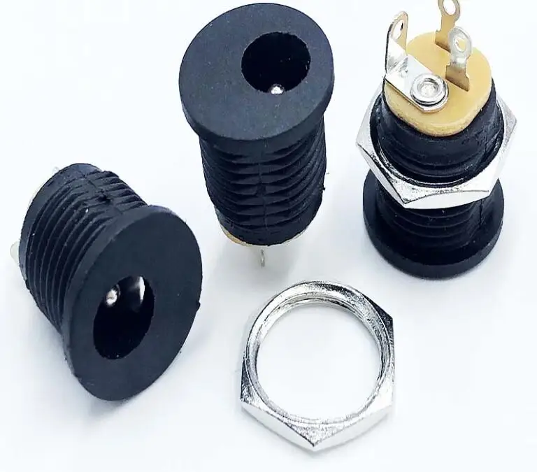

10pcs DC022 5.5-2.1/2.5mm DC Power Jack Socket Female Panel Mount Connector Adapter 5.5MM Inner Dia.