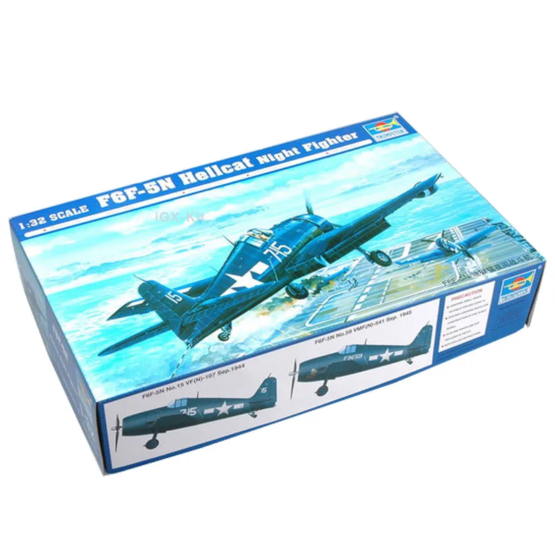 Trumpeter 02259 1/32 US F6F F6F-5N Hellcat Fighter Aircraft Plane Military Plastic Assembly Model Craft Toy Gift Building Kit