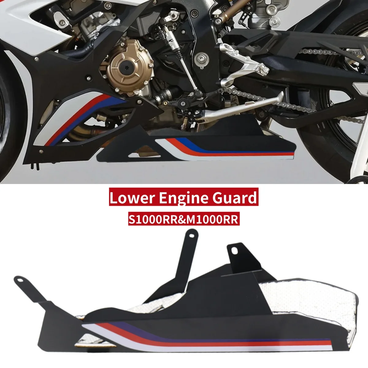 

New For BMW M1000RR S1000RR 2019-2022 Motorcycle Belly Pan Exhaust Cover M 1000RR S 1000 RR Chassis Fairing Guard Lower Shield