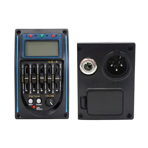 Pastilla de guitarra acústica clásica, accesorios de instrumentos musicales, ecualizador EQ, preamplificador con volumen, Control de medios graves y agudos, 4/5 bandas