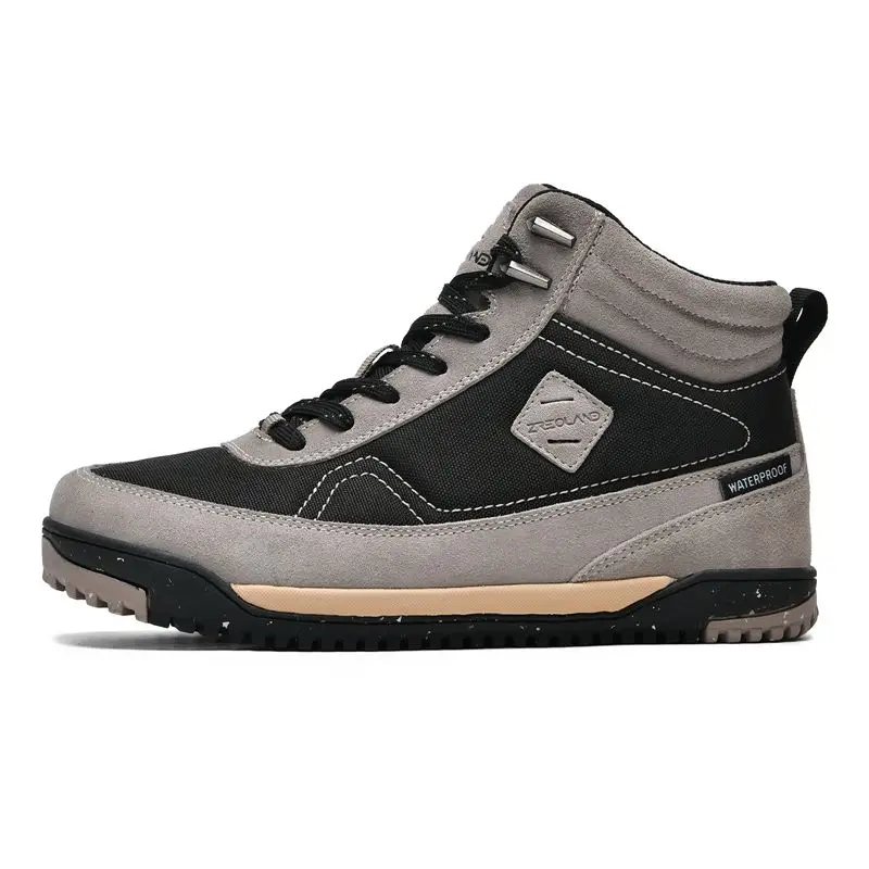 

New Trail Running Shoes Youth Wide Feet Men Walking Shoes Mid-Top Mountain Trainers Men Professional Man Leisure Sport Sho