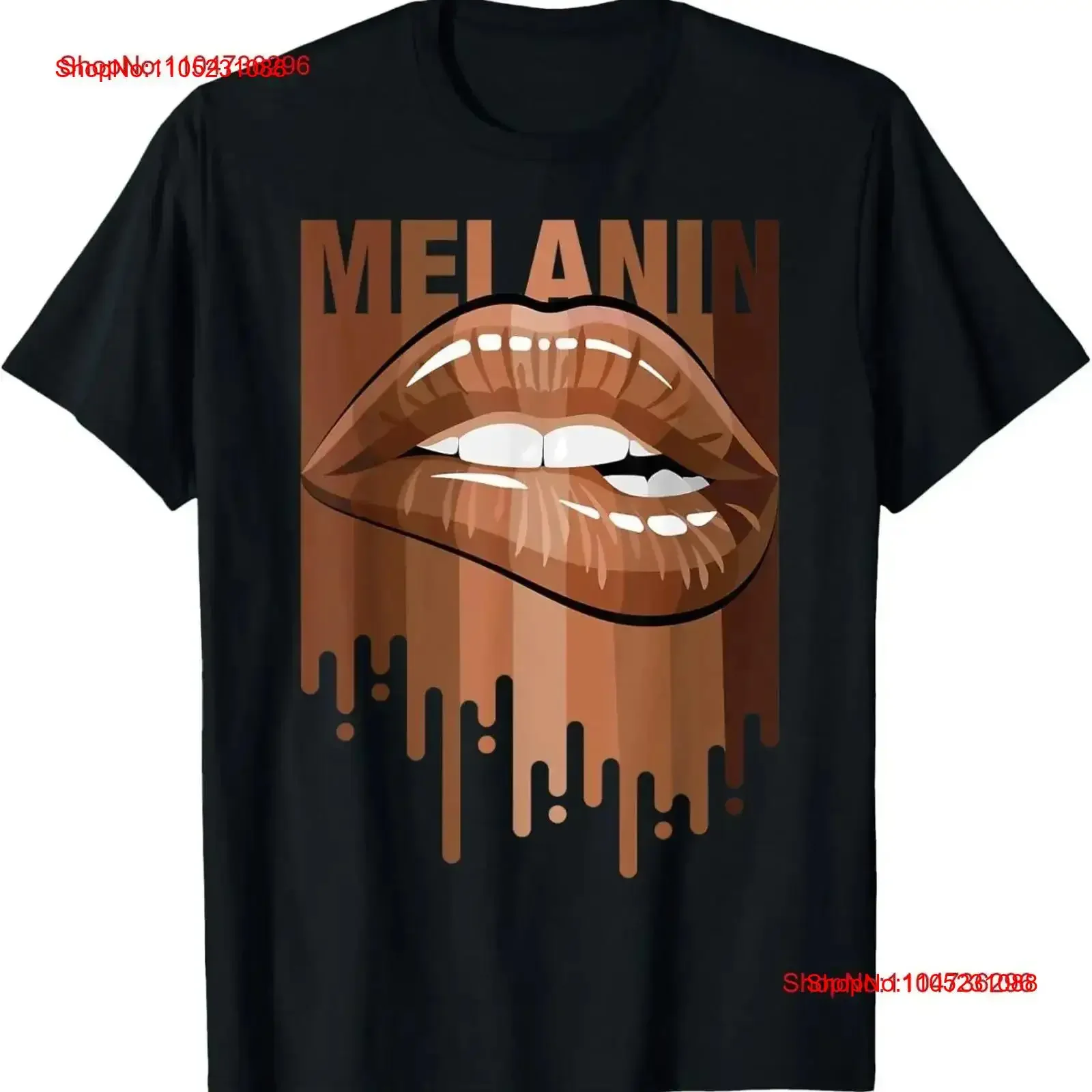 

Cool Melanin Girl Lips T Shirt Black Girls Magic Style vintage Washed Versatile Stretched designer clothes Soft Comfortable