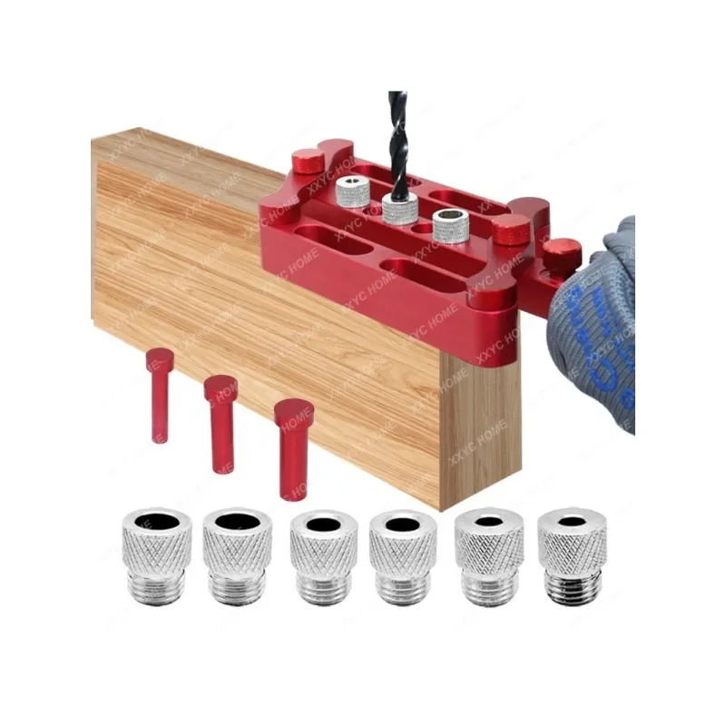 

Self Centering Dowelling Jig, Metric Standard 6/8/10mm Dowels Jig, Wood Dowel Hole Drilling Guide Woodworking Positioner Locator