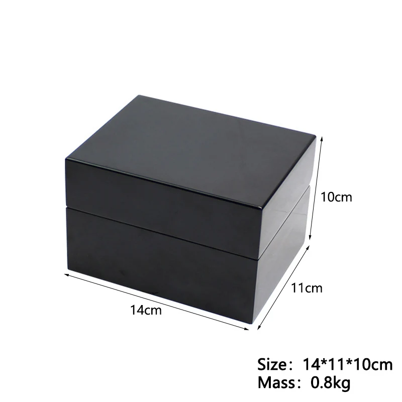 High-end Custom Watch Box PU Leather Interior Special Wooden Smooth Surface Watch Show Jewelry Gift Box for Men and Women