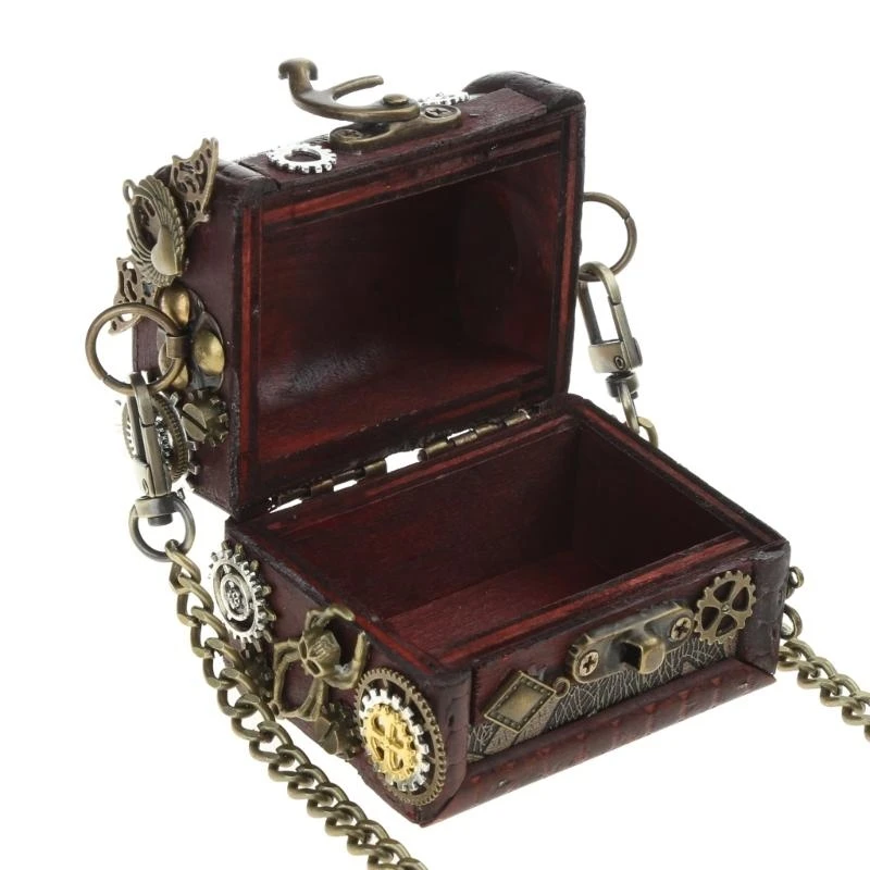 

G5AE Steampunk Crossbody Bag Vintage Punk Bag Jewelry Steampunk Shoulder Bag