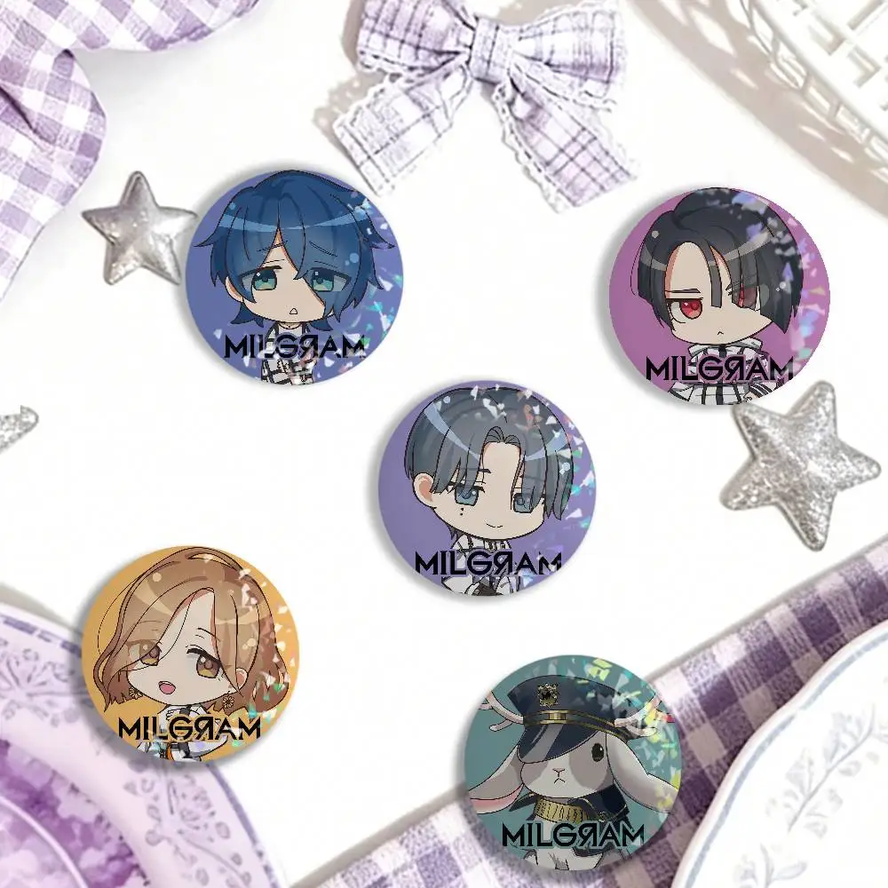 Badge laser M-MILGRAM Amane Virtual Idols, broches créatives, accessoires pour sacs à dos, idéal comme cadeau pour les amis et les enfants