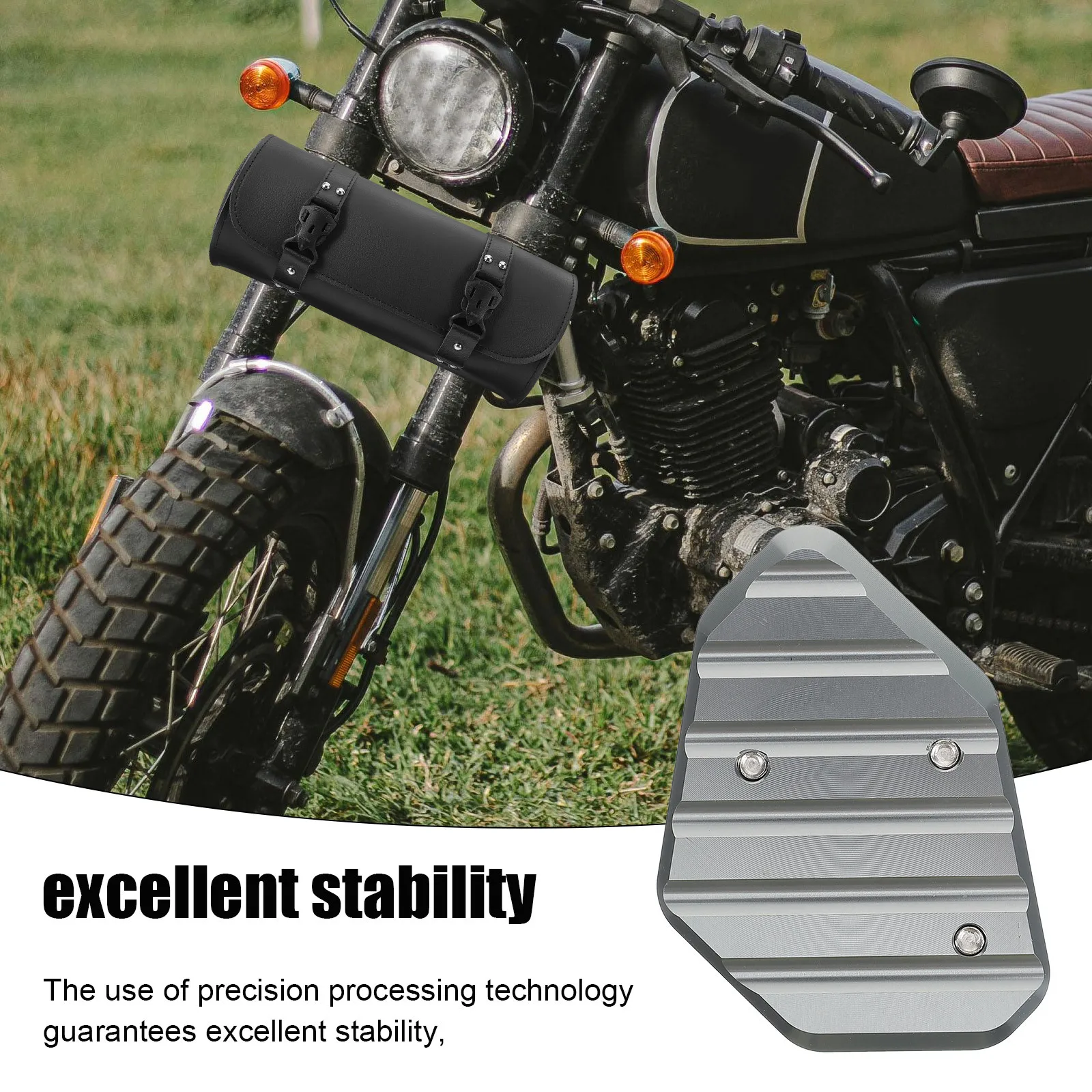 

Motorcycle Kickstand Foot Side Stand Plate Aluminum Alloy Anti-Slip Pad For R1200S Enhanced Stability Motorcycle Parts
