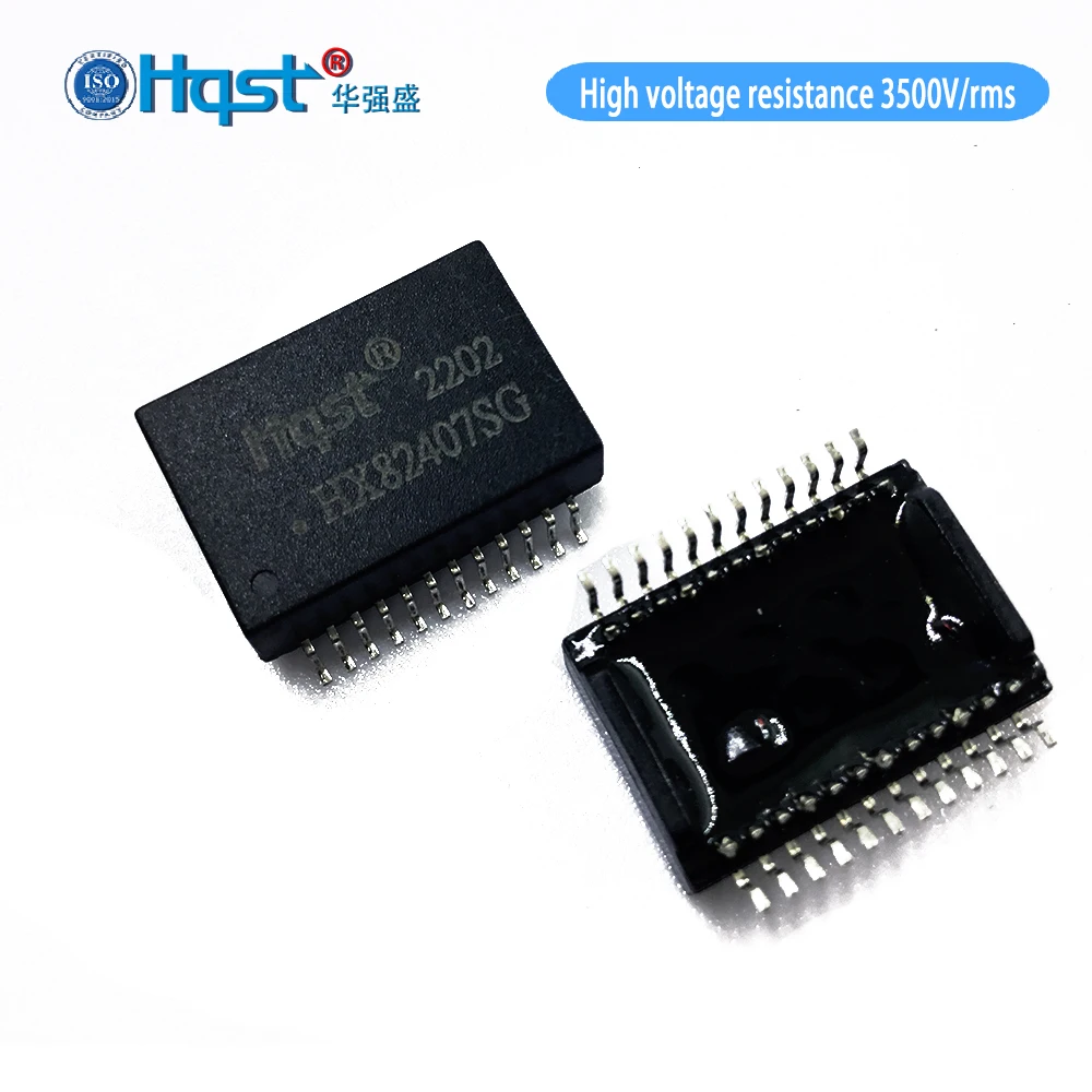 Gigabit LAN transformer HX82407SG with H5004NL SMD network port isolation filter high voltage 3500V