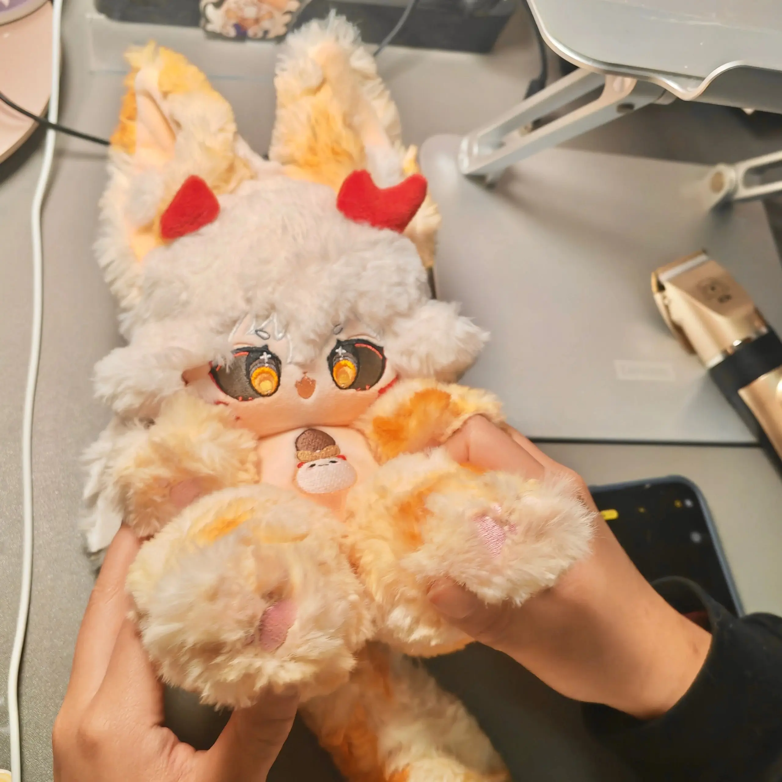 Anime ci guo guo Monster Stuffed 20cm Plushie Plush Soft Pillows Cotton Doll Body Game Anime Figure Toy Kids Gifts