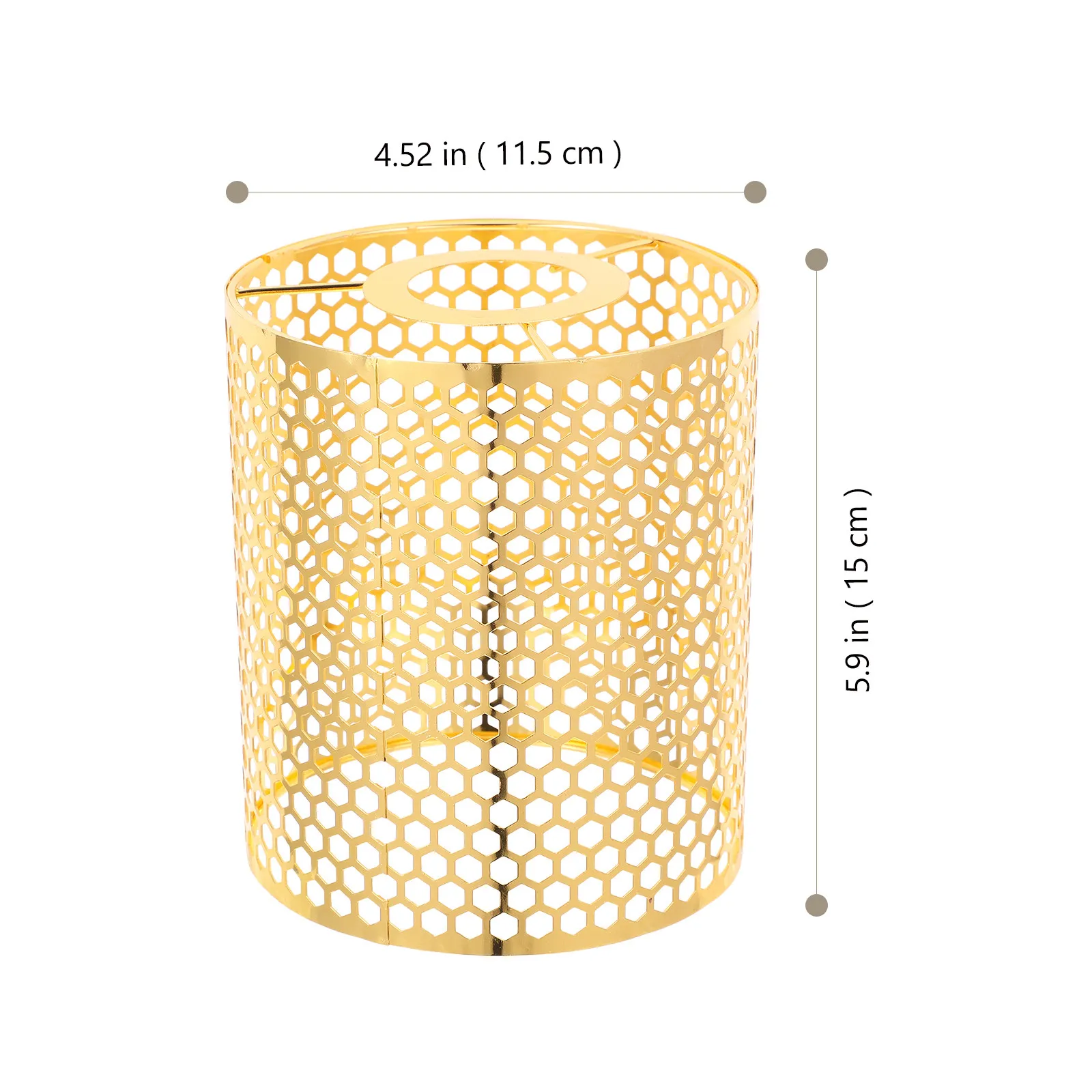Vintage Iron Lamp Shade Hollow Out Rustic Table Lamp Shade Accessory Modern Pendant Light Cover for Home Bar Hallway Decoration