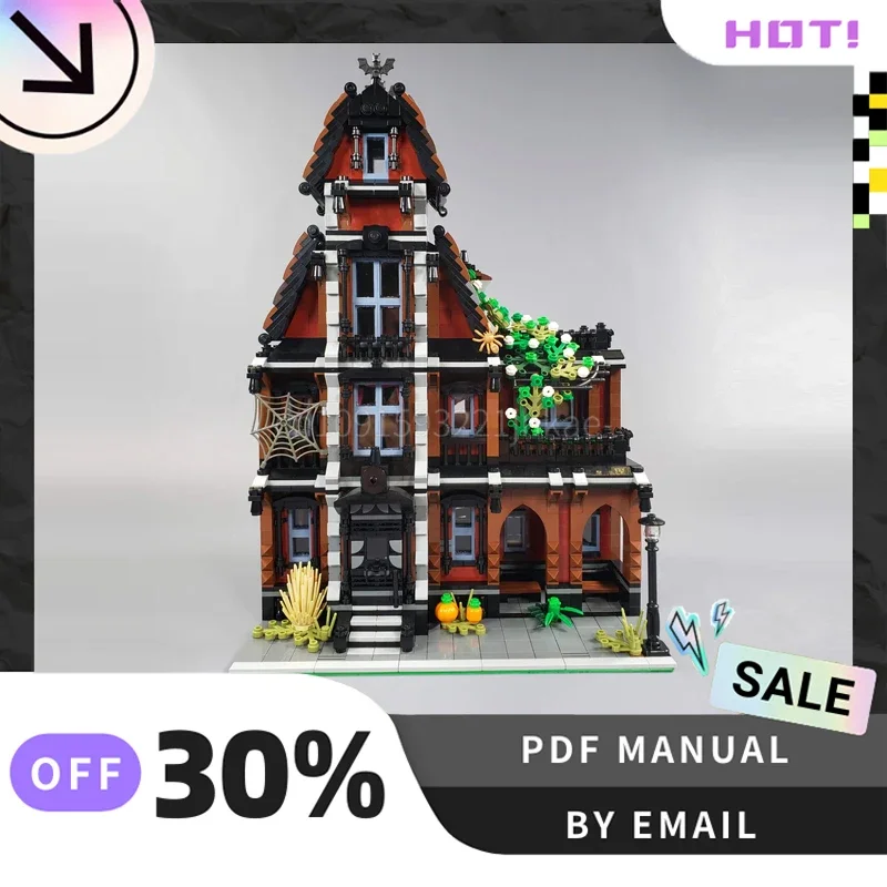 [4090PCS] 맞춤형 MOC 유령의 집 크리 에이 티브 빌딩 블록 세트 STEM 교육 장난감 건설 모델 키트 생일 선물