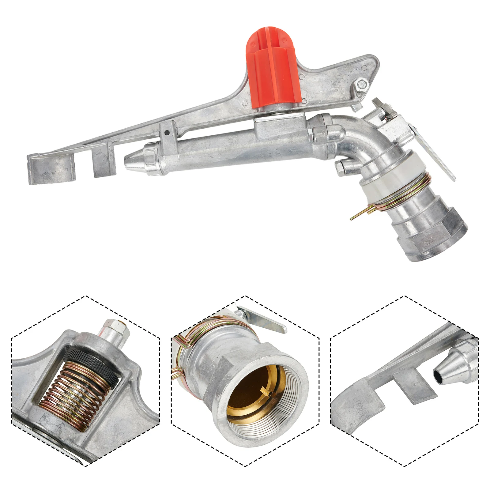 Garden and Farm Irrigation Sprinkler Female Thread Type with Adjustable Rotation for Efficient Water Distribution on Large Area