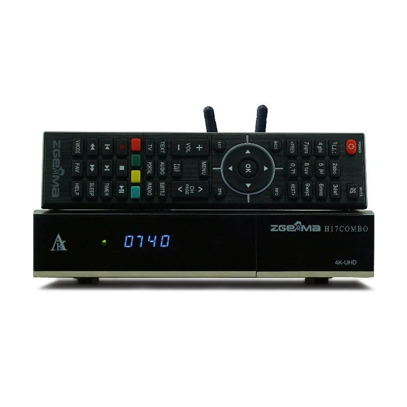 4K High Quality Satellite TV Receiver Wholesale ZGEMMA H17COMBO DVB S2X + DVB T2/C Equipped with Enigma2 Linux Operating System