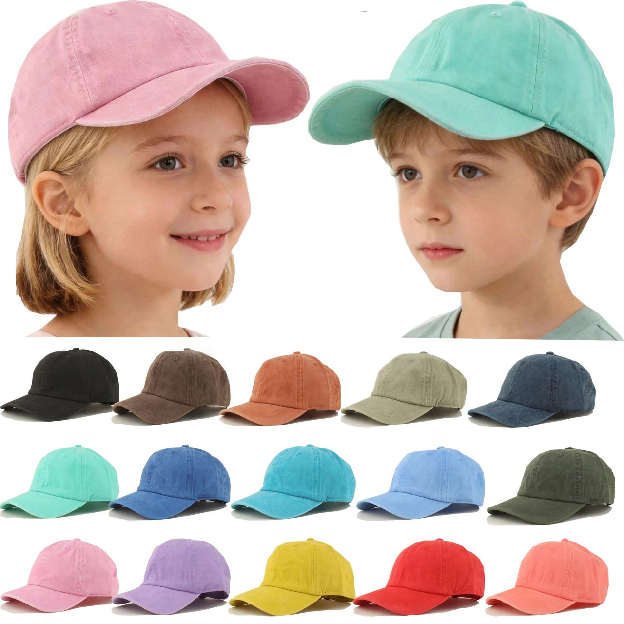 bone-de-beisebol-vintage-lavado-em-algodao-novo-para-pais-e-filhos-chapeus-de-sol-em-cores-candy-para-meninos-e-meninas-bone-snapback-macio-para-bebes-na-primavera-e-verao