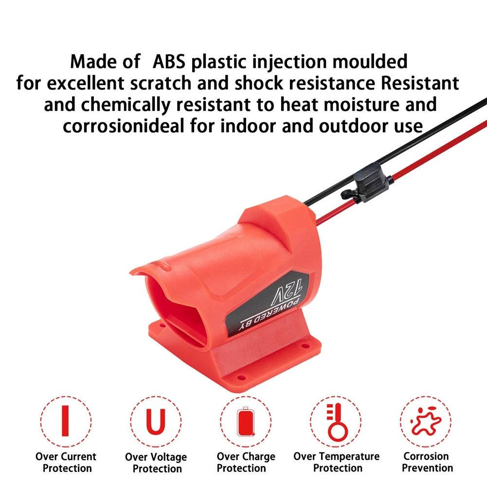 AA83 Power Wheel Battery Adapter for 12V Battery with Fuse 14 Gauge for DIY Ride on Truck, Robotics, RC Toys