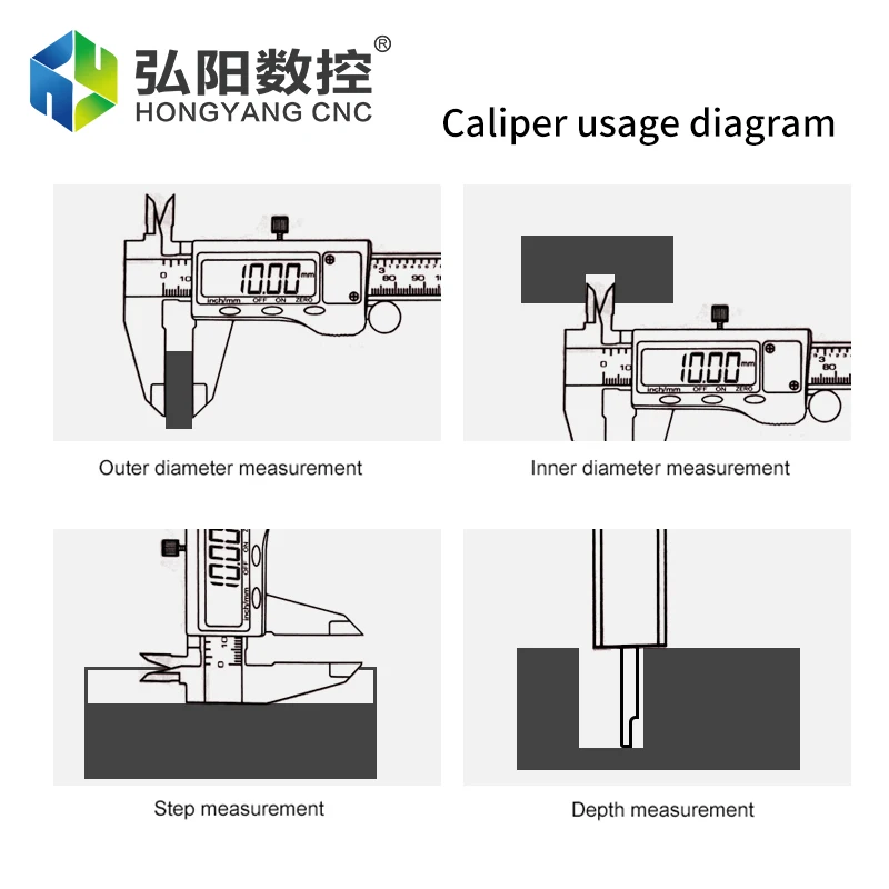 Layar besar Digital Display jangka Sorong 0 ~ 150mm tingkat industri baja tahan karat Caliper pengukur Digital