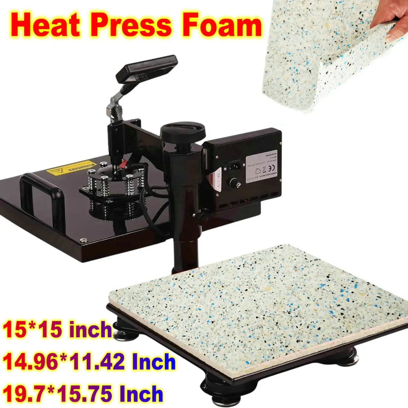 Heat Press Mat Silicone Rubber Pad Plate Cushion Mat For Easy Press 2 Sublimation Thermal Heat Press Machine B1-2N TQ-4050 Panel
