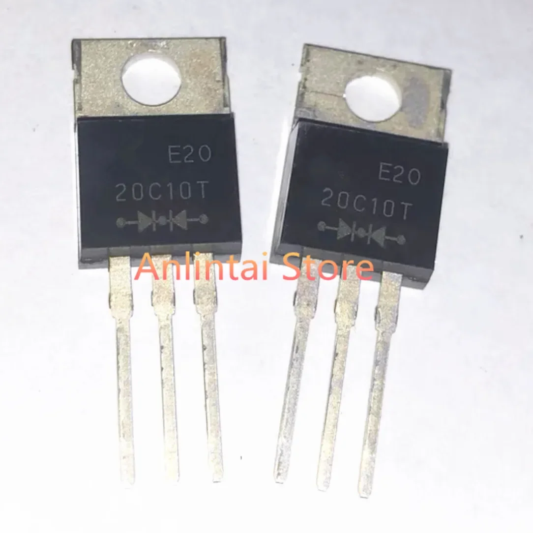 10PCS  20C10T 100V 20A TO220 replace 20100 Schottky Diodes & Rectifiers Dual Common-Cathode