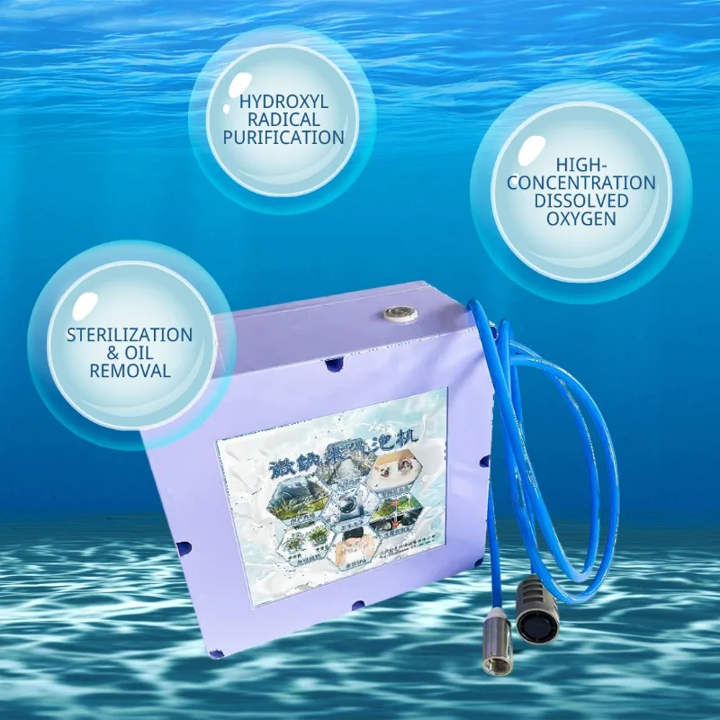 

Hydroponics Water Pump Aquarium Water Purifier Micro Nano Bubble System for Removes Ammonia & Nitrites