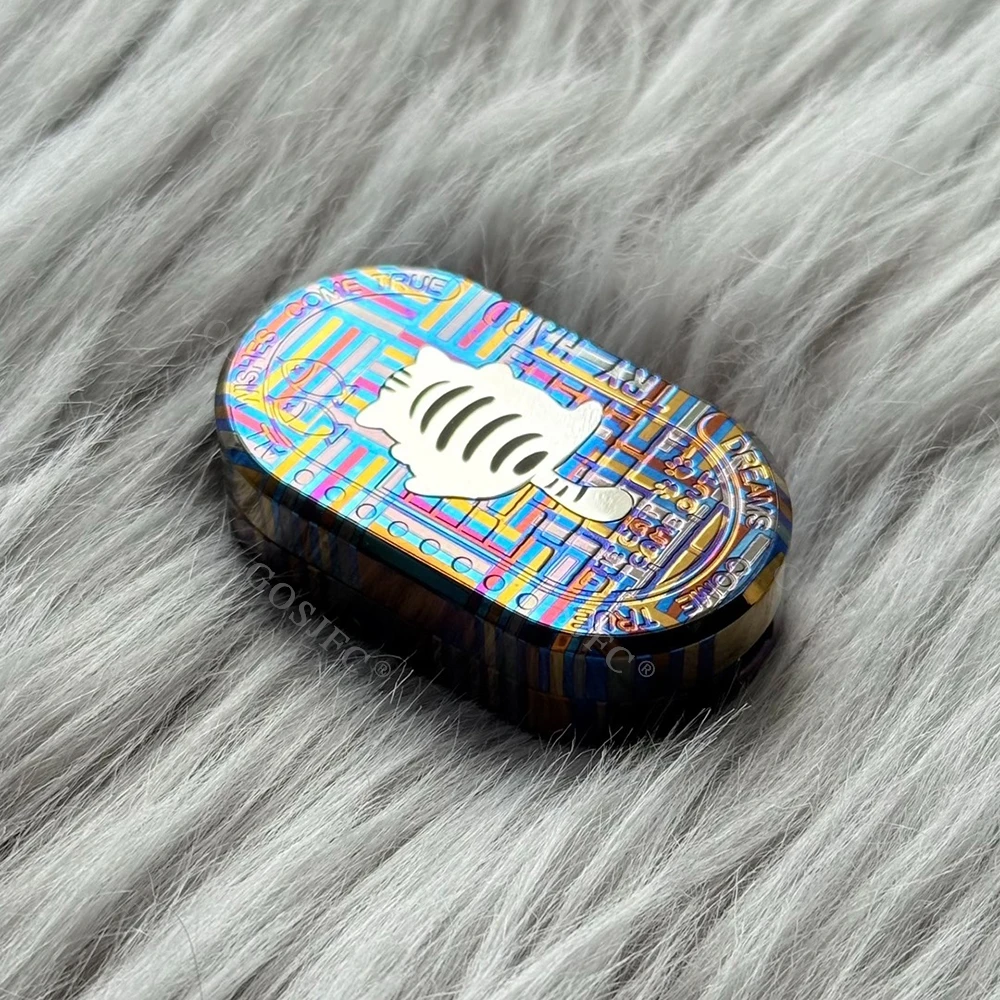 FZEDC F2.5 フィジェットスライダー ジルコニウム プッシュスライダー ストレス解消 おもちゃ 携帯 オフィス デスク アクセサリー フィジェットトイ 大人向け