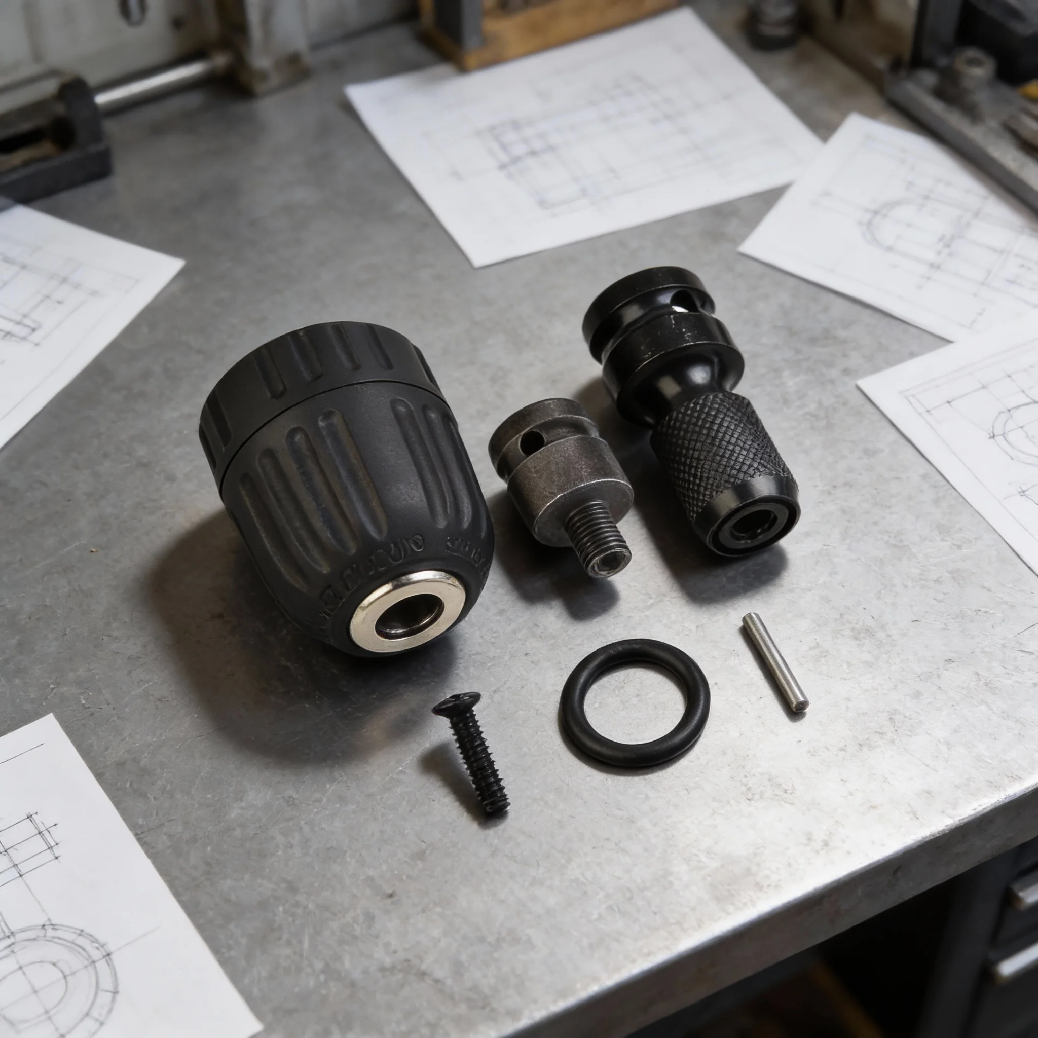 

1 комплект, 0,8-10 мм, бесключевой патрон с адаптером, от 1/2 дюйма до 1/4 дюйма, шестигранный хвостовик, адаптер, комплект для переоборудования электрического ключа