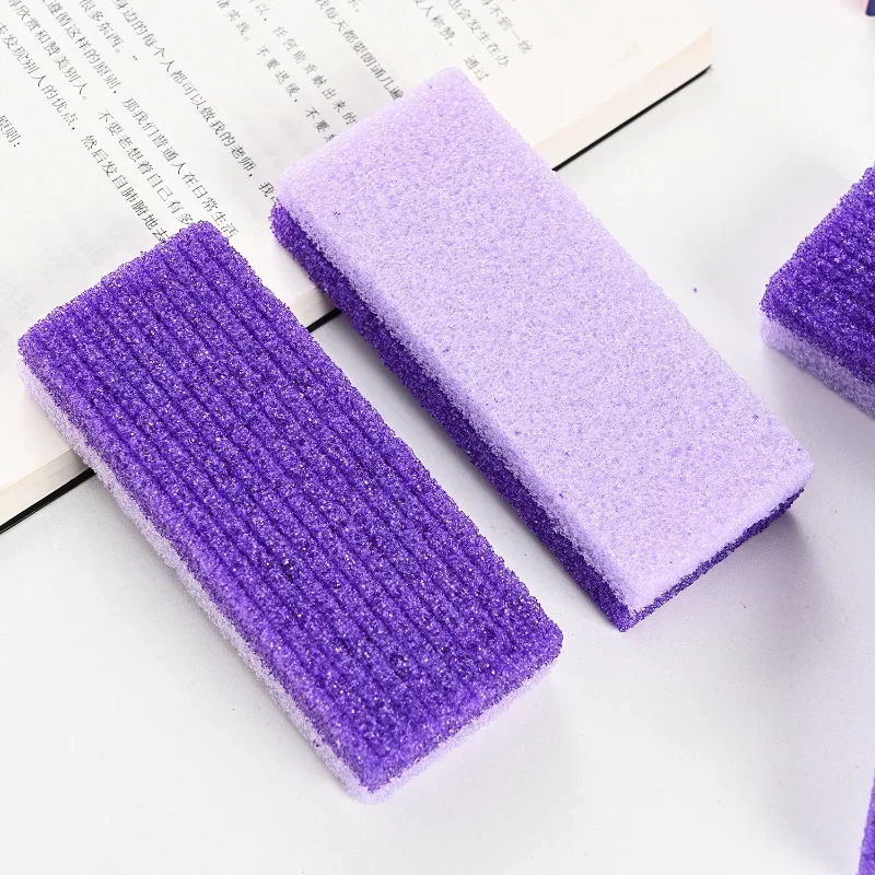 Piedras pómez para pies, limas para pies, eliminador de callos y piel muerta, depurador de talón, pies suaves en segundos, herramienta exfoliante de pedicura, color morado