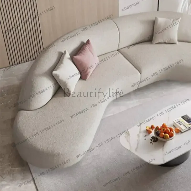 PJ White Nordic Living Room Sofas Luxury Compressed Modern Corner Sofa
