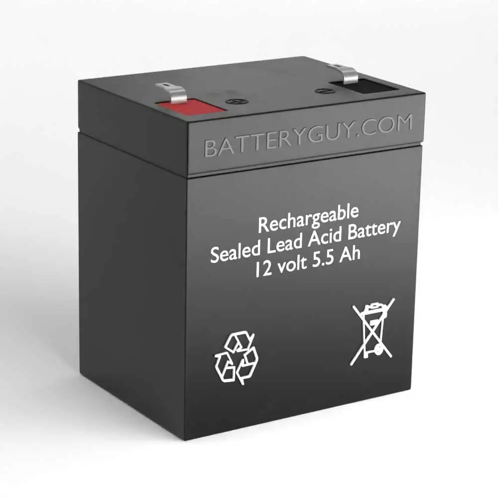 12V 5.5Ah Rechargeable High Rate SLA Battery Replacement for UPS & Emergency Systems 8-Pack, Customized