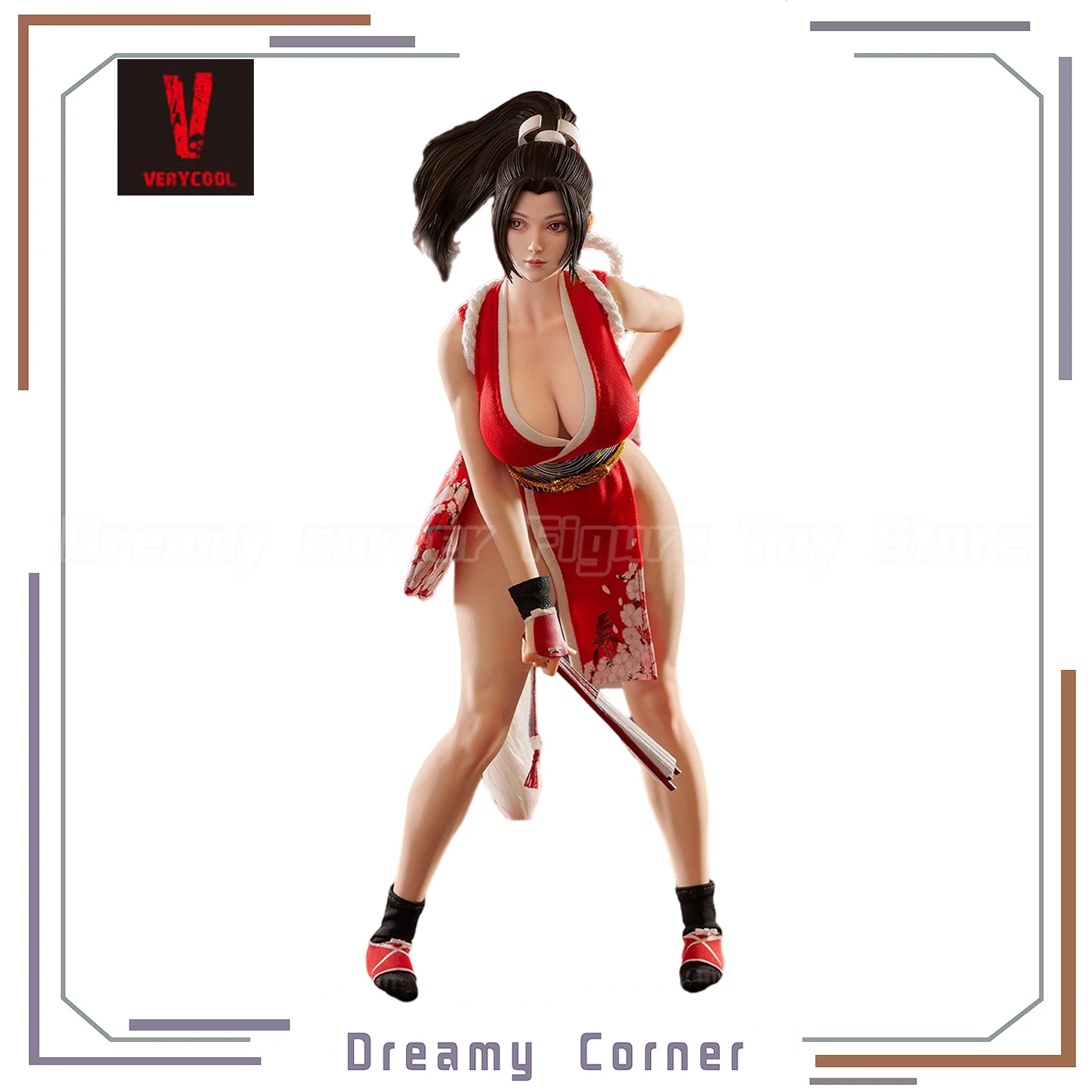 

【В наличии】Оригинальная фигурка VERYCOOL THE KING OF FIGHTERS XIV Shiranui Mai Straight Bangs 1/6, модель