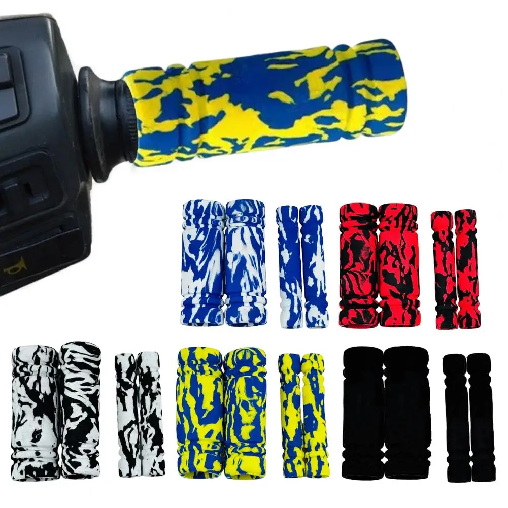

Чехлы на ручки мотоцикла, противоскользящие рукава на руль из губки для скутеров, электронных велосипедов, простая установка, противоударные ручки