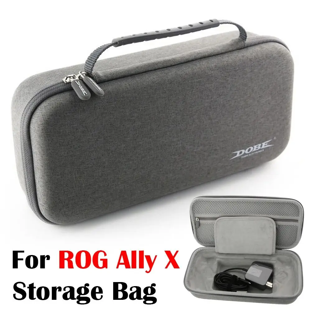 Bolsa de armazenamento para console portátil EVA com tampas oscilantes Bolsa à prova de choque portátil de viagem para ASUS ROG Ally X 2024