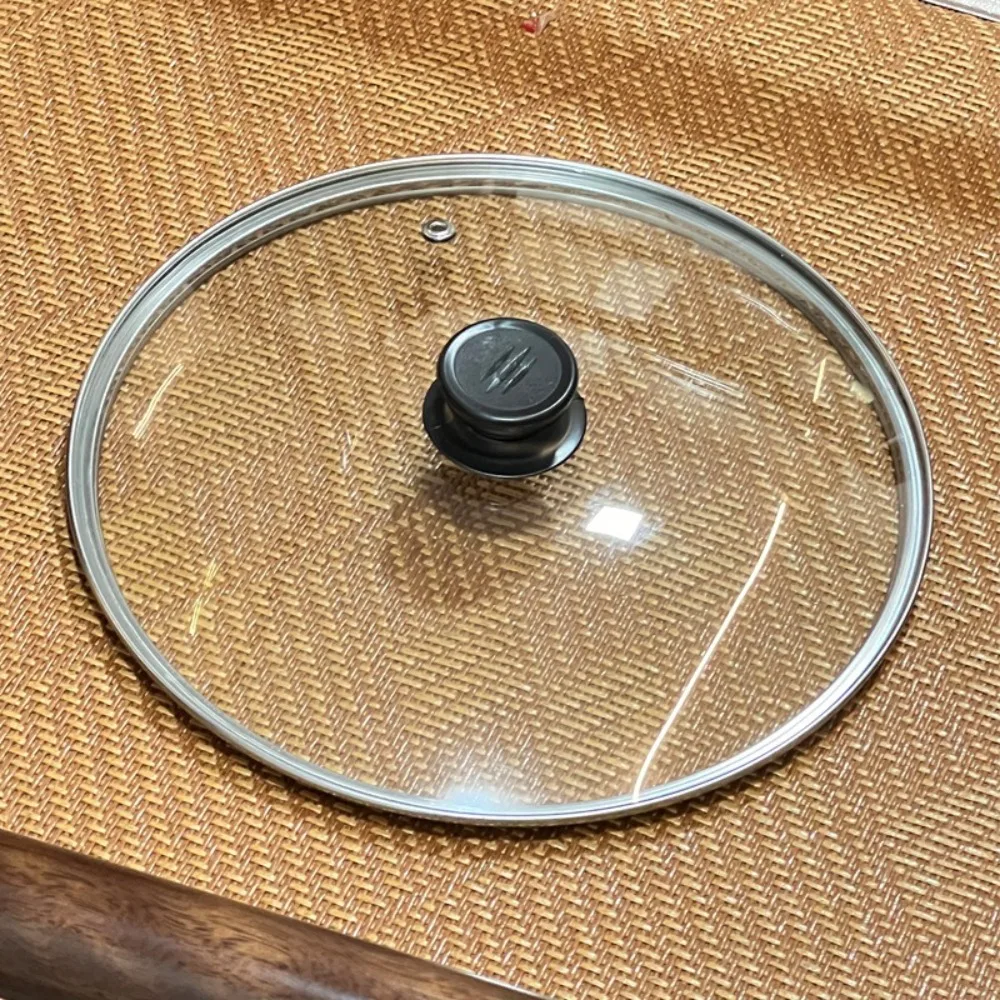 Durable Universal Pot Cover Round Visible Pot Lid Knob Stainless Steel Wok Pan Lid Kitchen Accessories