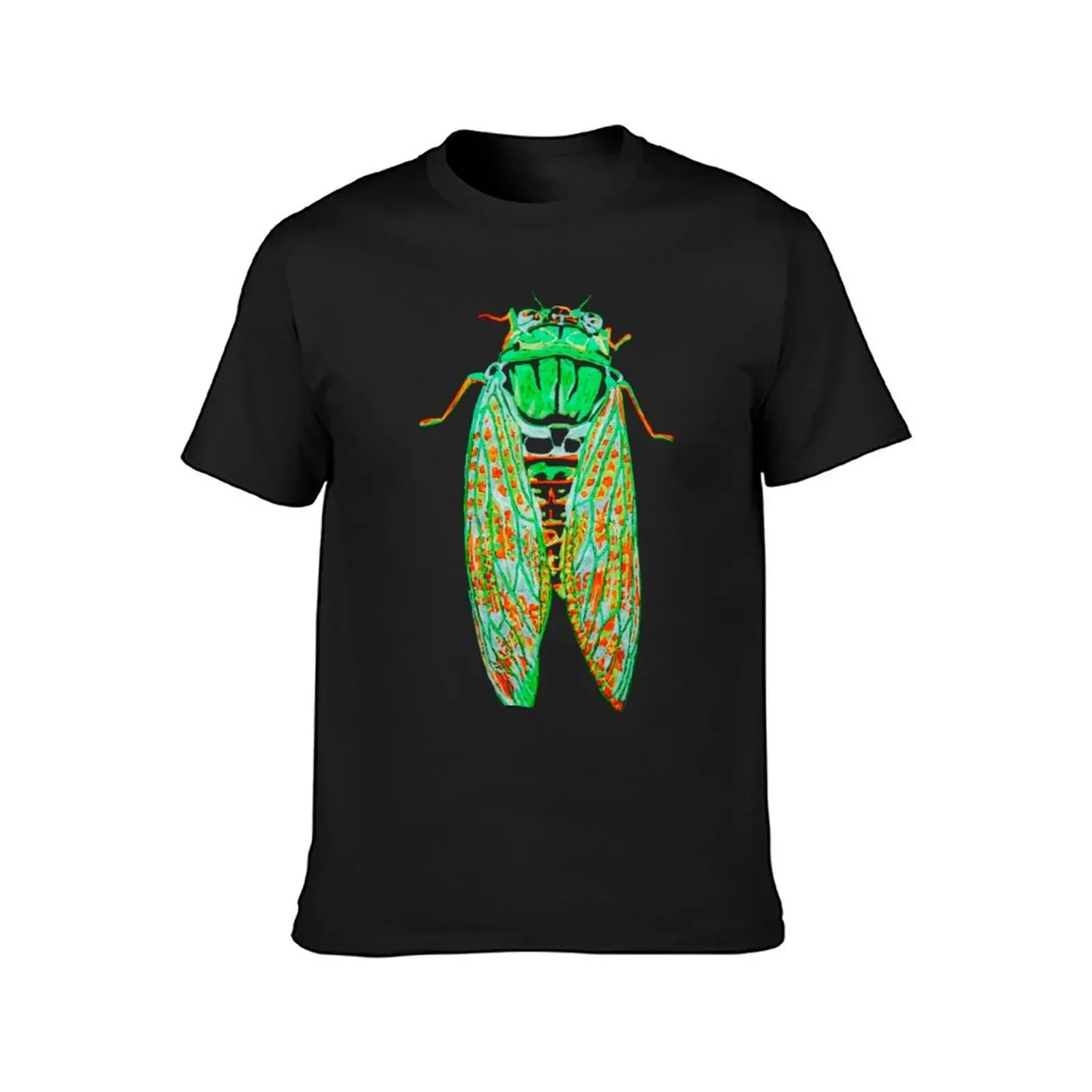 Cicada at Night T-Shirt oversized t shirt customs T-shirts for men cotton