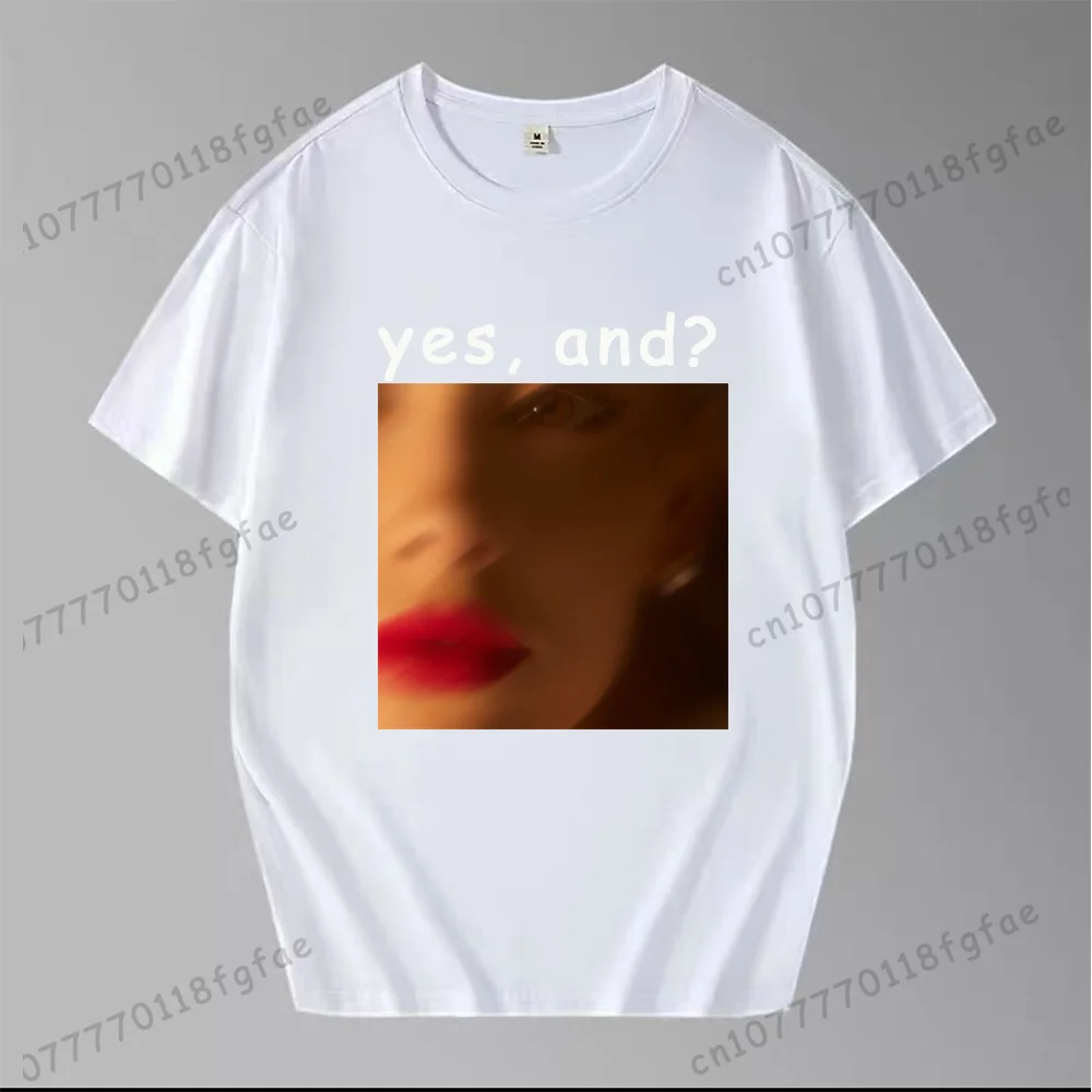 Ariana Grande Yes，And？Tees Men's Women's Tshirt AG7 Coming soon Merch Graphic T-shirt Men Fashion 100%Cotton Short Sleeve Tops