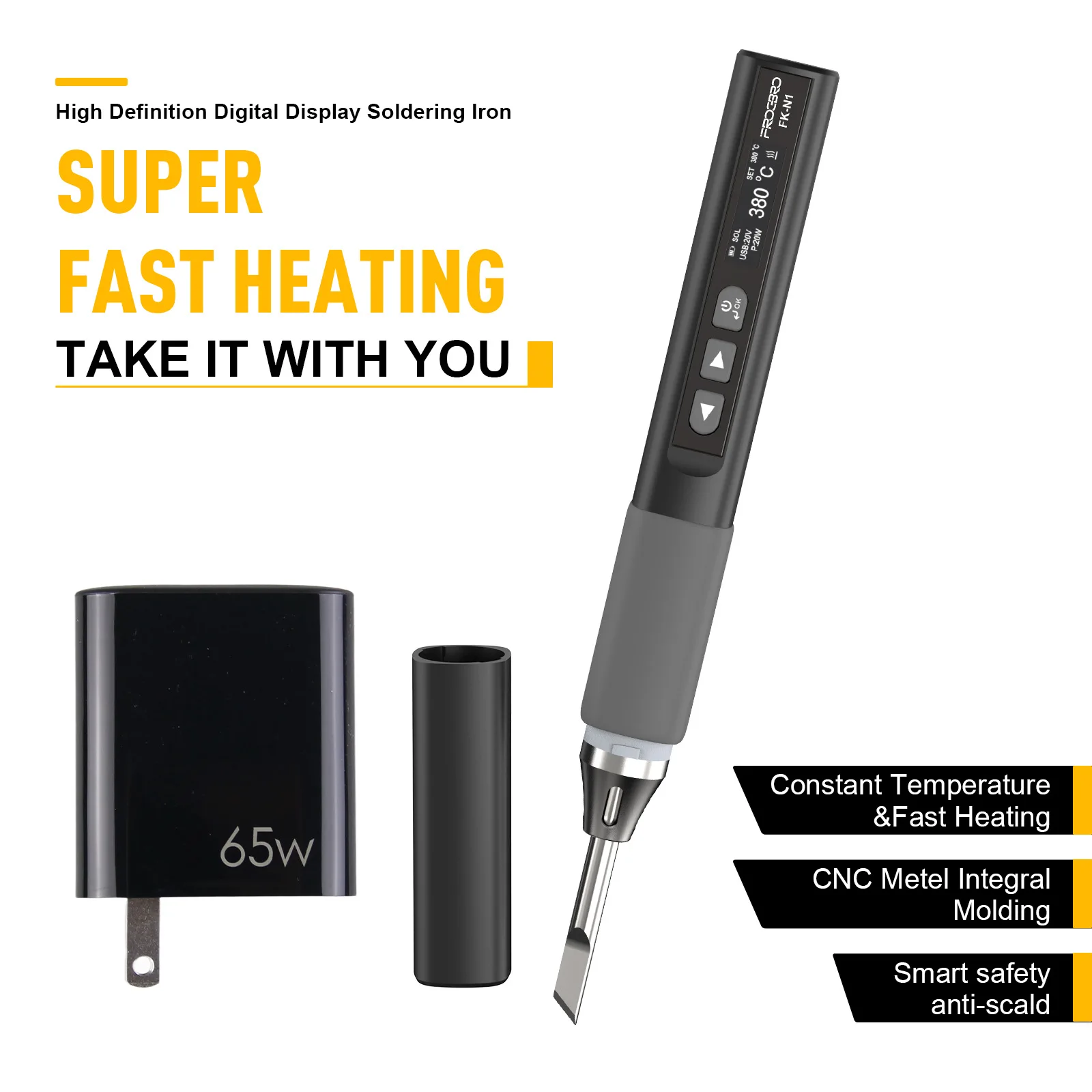 OLED Soldering Iron Electric Soldering Iron Soldering Temperature Range: 0-230 ℃