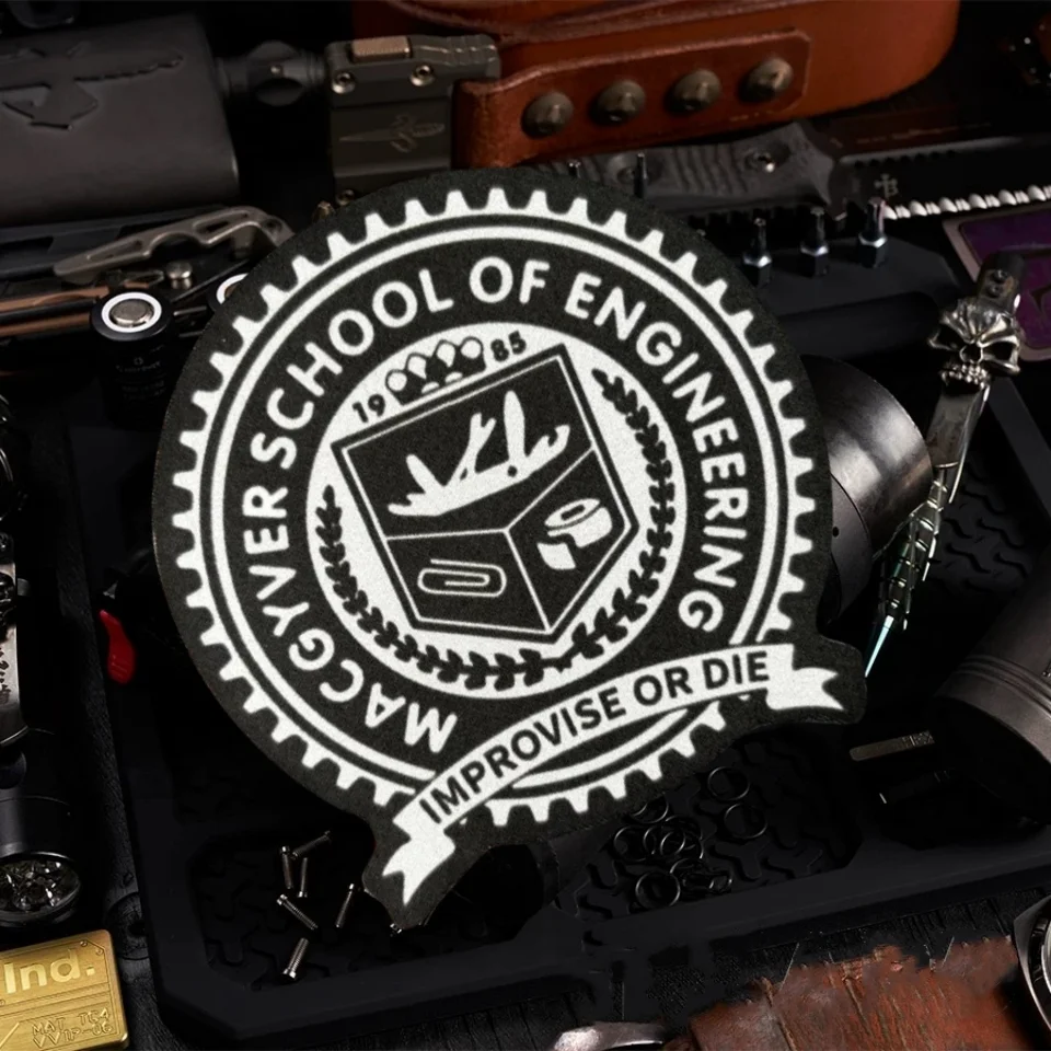 

Macgyver School of Engineering Morale Badge Patch Printed Armband Tactical Military Hook&Loop Patch Backpack Stickers