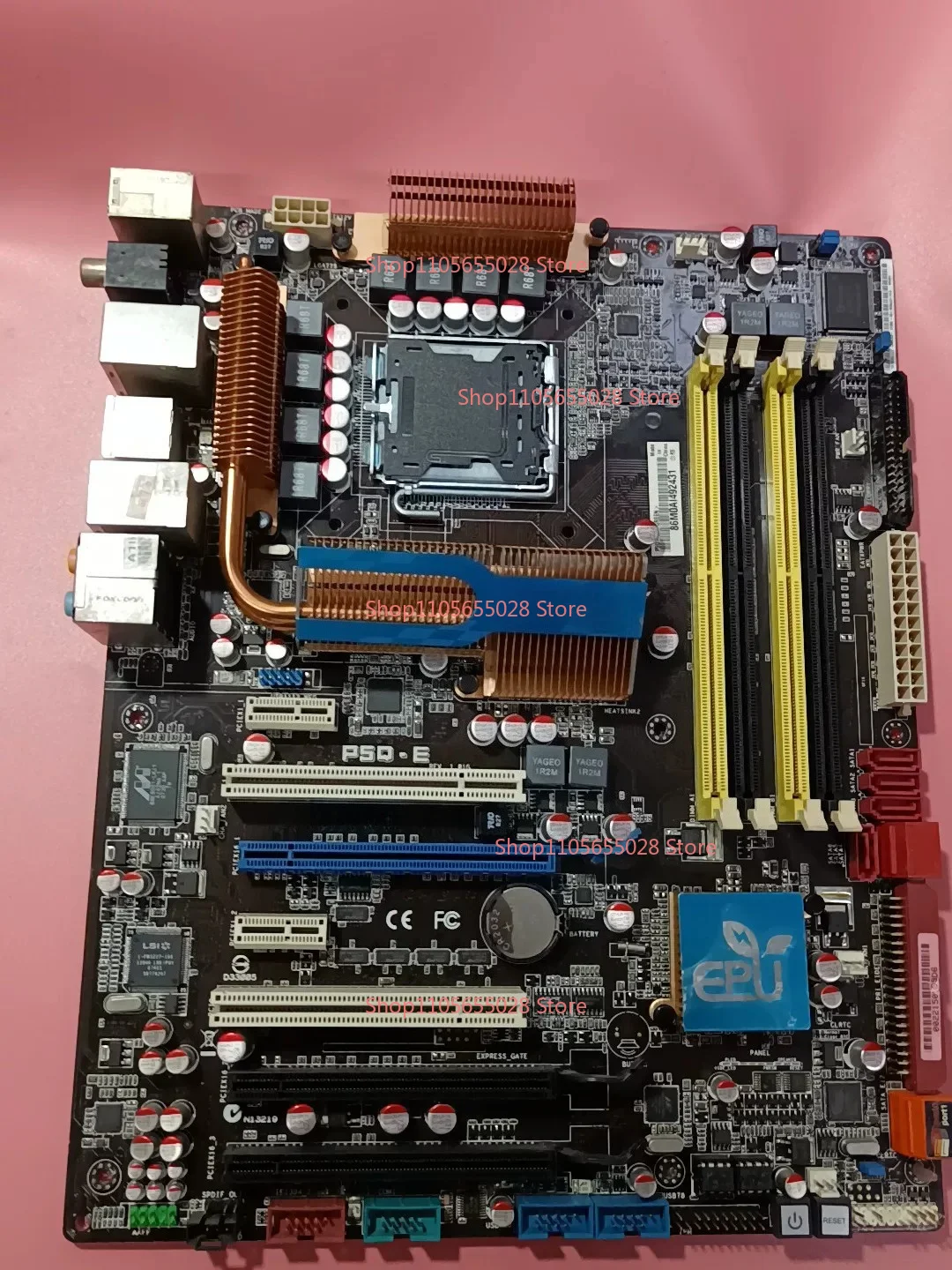 For ASUS Main Board P5Q-E Independent Graphics Card Luxury Large Board Dual Network Interface Card Port