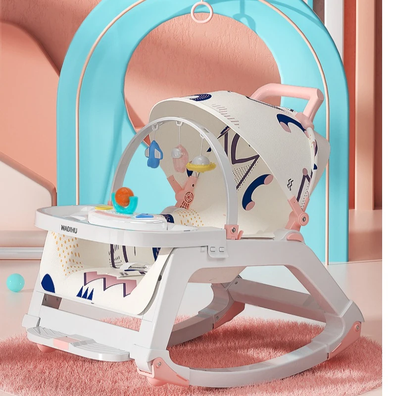 

Baby Rocking Chair, Baby Cradle Bed, Newborn Baby Soother Chair Rocking Chair, Multifunctional Coaxing ‌Honey Artifacts
