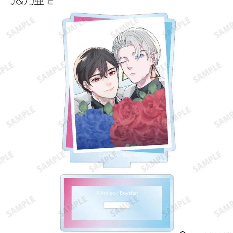 Anime Kiss me crying Black Dressing Ver J And Noya rectangle  Acrylic Figure Stand Model Plate Keychains Bedroom decoration
