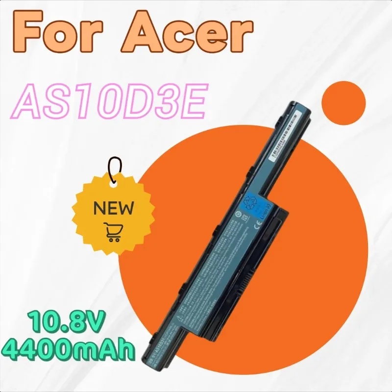 

New Replacement Laptop Battery 10.8V 4400mAh AS10D3E for Acer E1-471 E1-471G E1-571G V3-551G V3-571G Aspire 4253 4339 4349 4551