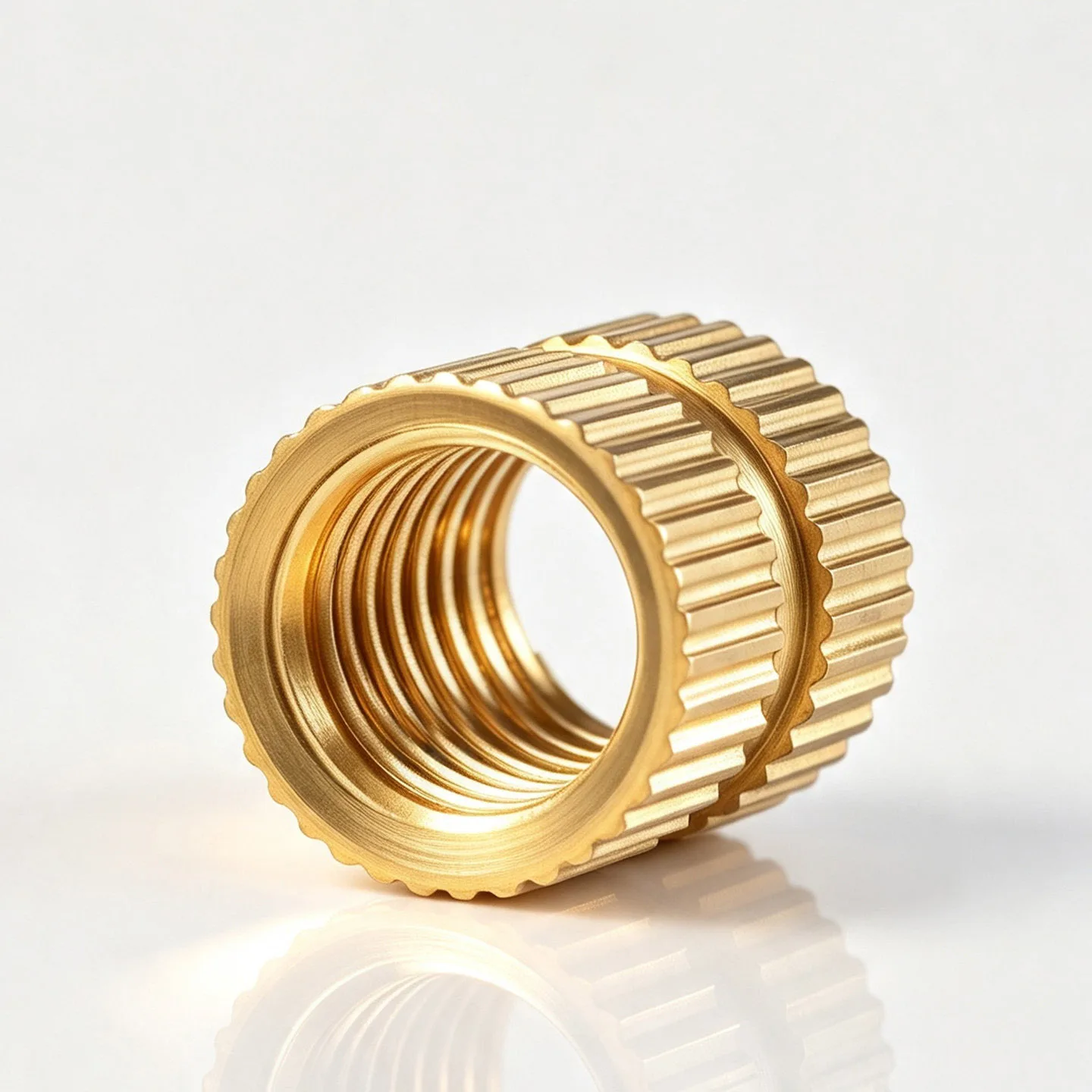 Brass Insert Nut Injection Molding Brass Knurled Thread Inserts Nut Through-hole M.4 M1.6 M2 M2.5 M3 M4 M5 M6 M8 Length 3mm~20mm