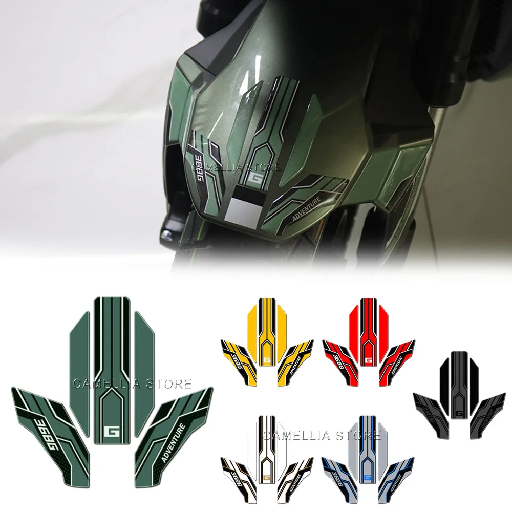 Motorfiets Voorspatbord Sticker 3D Epoxyhars Waterdichte Bescherming Sticker Motorfiets Accessoires voor Zontes 368G 2025