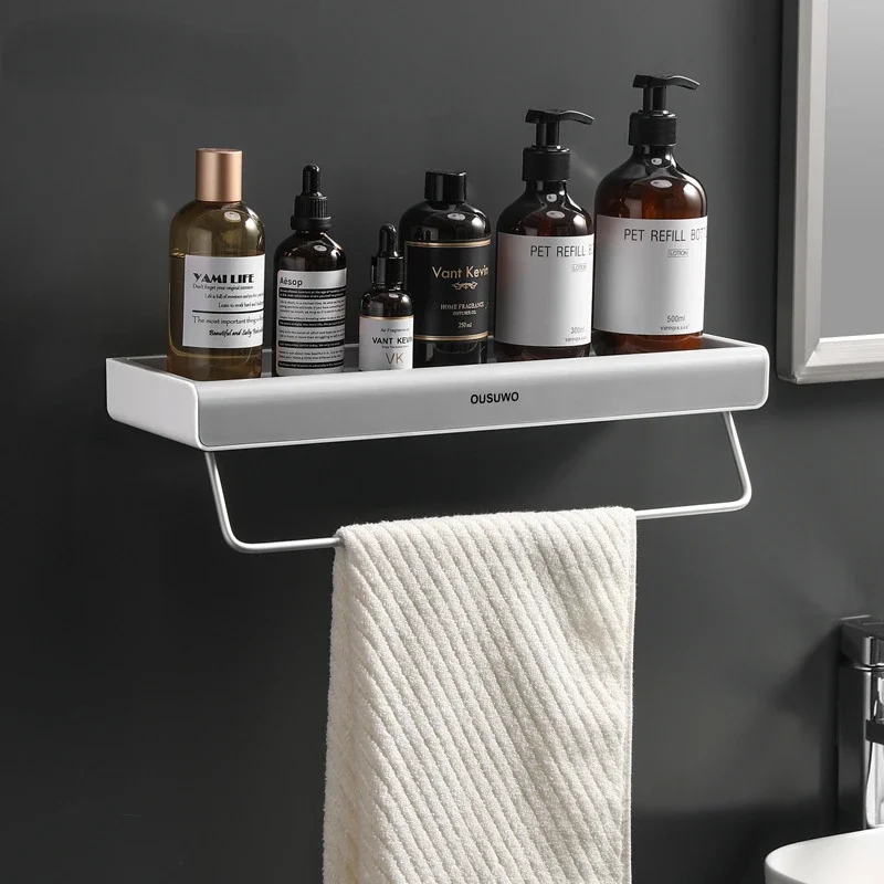 Wall-Mounted Non-Perforated Toilet Storage Shelf, Bathroom Wall, Mounted with a Multi-functional Washbasin, Above the Toilet