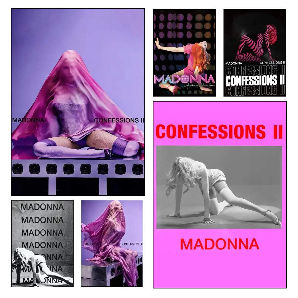 Singer M-MadonnA-A Confessions II Aesthetic Poster High Quality Dorm Living Room Wall Decoration Painting Stickers Poster